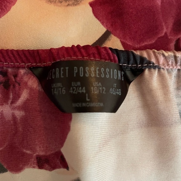 Secret possessions slip dress floral nightgown sleepwear - Picture 4 of 7